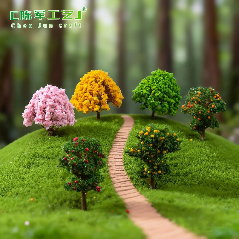 Tiểu cảnh cây táo, hoa giả, trang trí cây cảnh DIY mini (ZC-105)