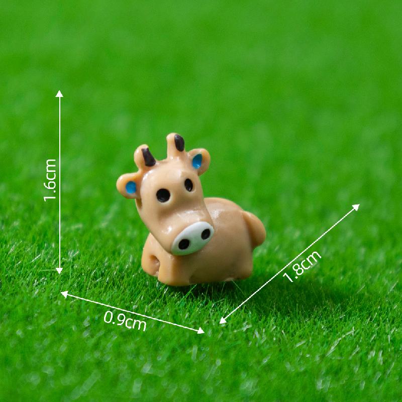 Tiểu cảnh bò sữa mini DIY trang trí bình rêu đáng yêu (ZC-764)