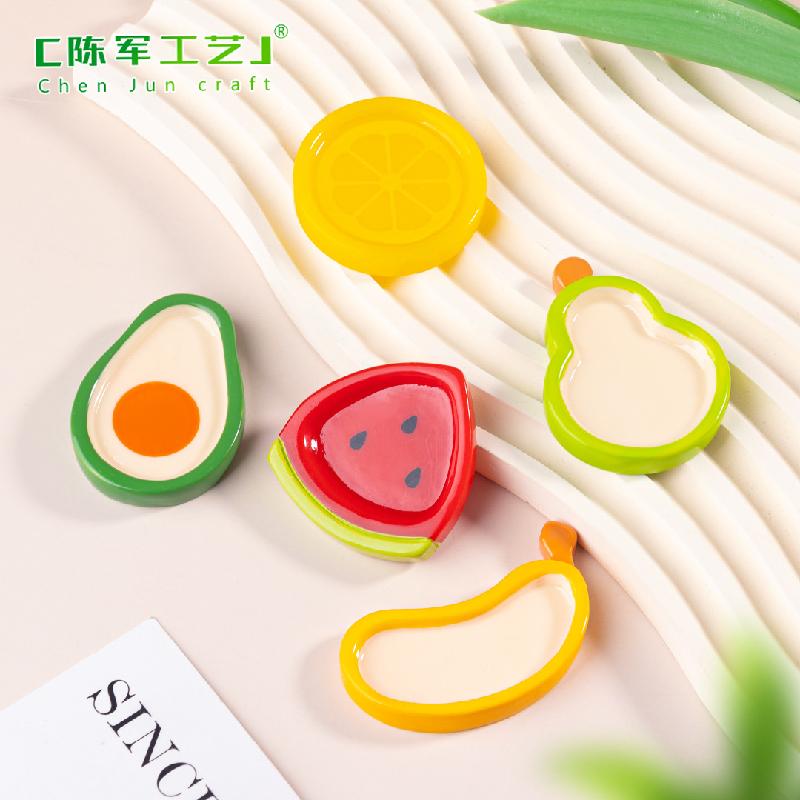 微景观水果托盘西瓜草莓食玩 DIY奶油胶发夹装饰品配件迷你小摆件