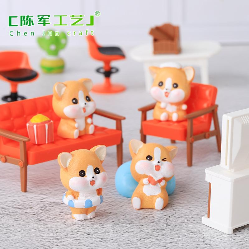 Chó Con, Chó Corgi, Bàn Ghế Nhà Cho Chó (PK-894)