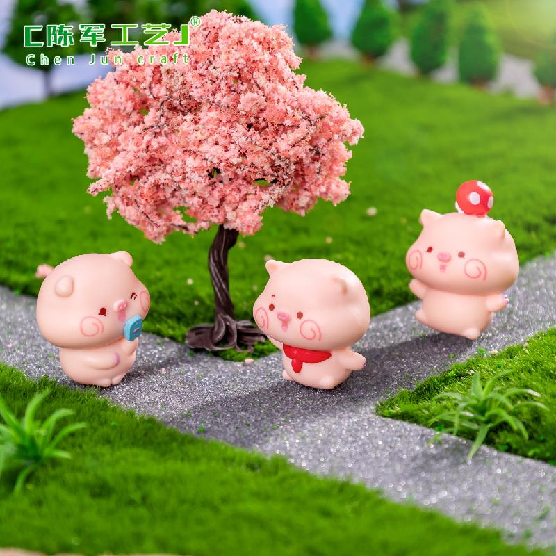 Figurine lợn Piyo đáng yêu - phụ kiện trang trí DIY, mô hình mini chính hãng cho cảnh quan nhỏ và đồ trang trí (ZC-1383)