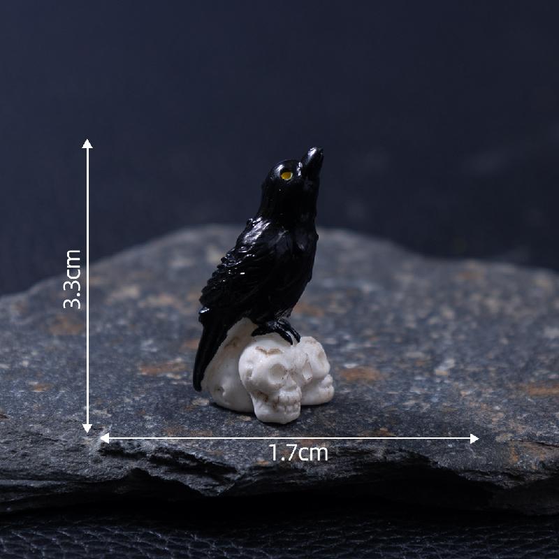 跨境新品微景观创意木乃伊骷髅萌粒万圣节 DIY装饰配件迷你小摆件