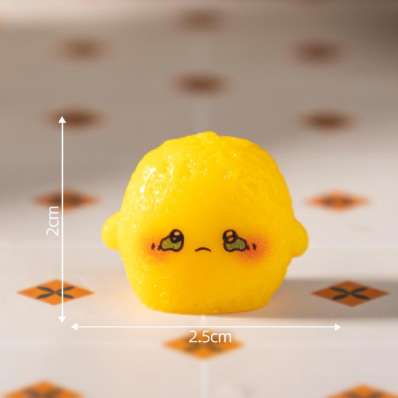 微景观创意表情小薯饼食玩烘焙 DIY装饰品盲袋配件迷你桌面小摆件