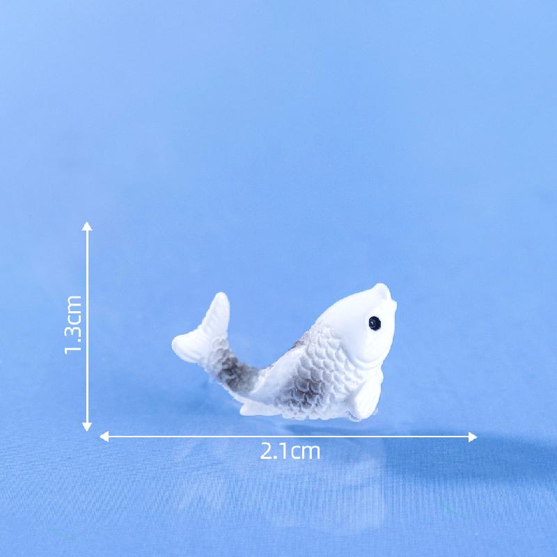 微景观创意写实小锦鲤金鱼萌粒鱼缸造景 DIY装饰品配件迷你小摆件