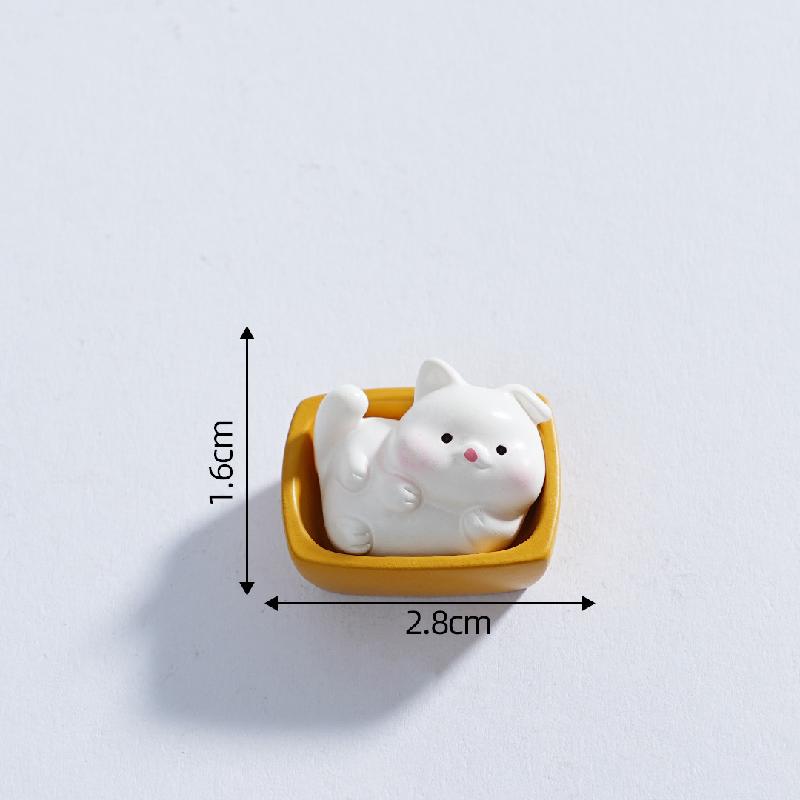 微景观创意迷你小猫娃娃屋 DIY装饰品挂配件迷你汽车载桌面小摆件
