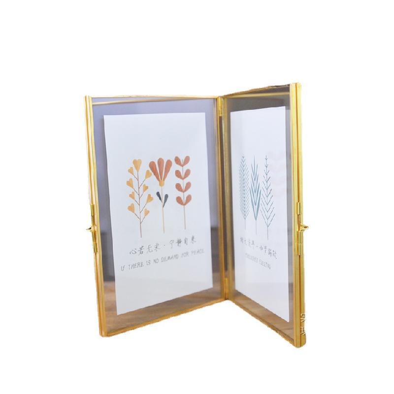 DG-33 Khung hình kim loại 7 inch kép bốn mặt để trang trí nhà