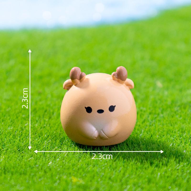 微景观创意可爱圆嘟嘟熊猫小狗小动物 DIY装饰配件迷你桌面小摆件