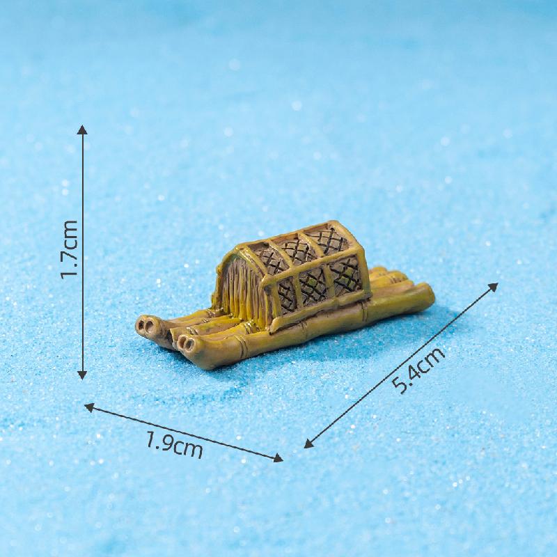Tiểu cảnh cá vàng, trang trí bể cá, móc khóa nhựa mini (ZC-215)