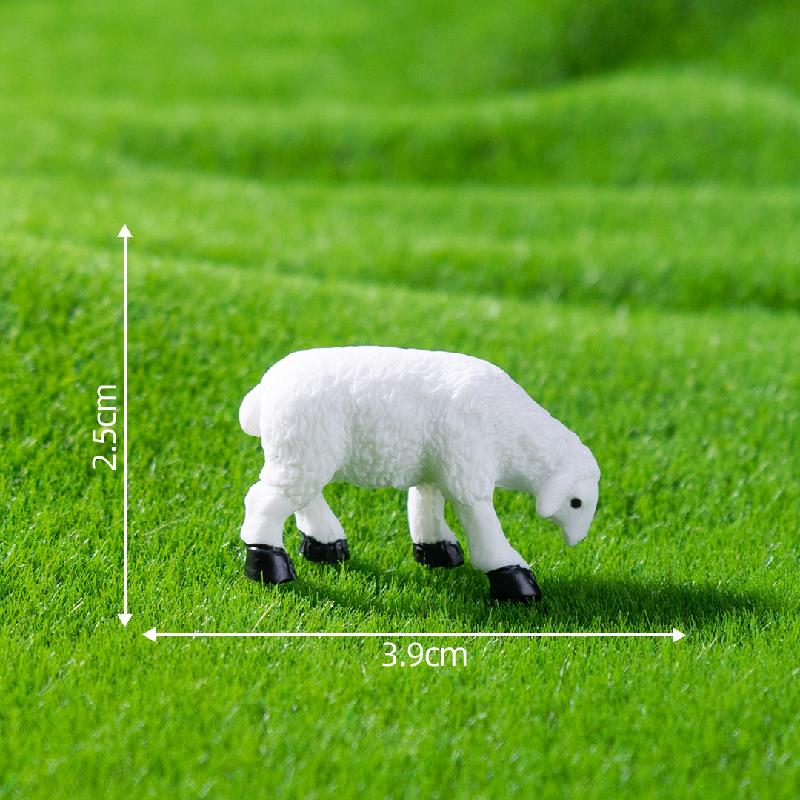 微景观创意田园小牛小羊农夫农场造景 DIY装饰配件迷你微缩小摆件