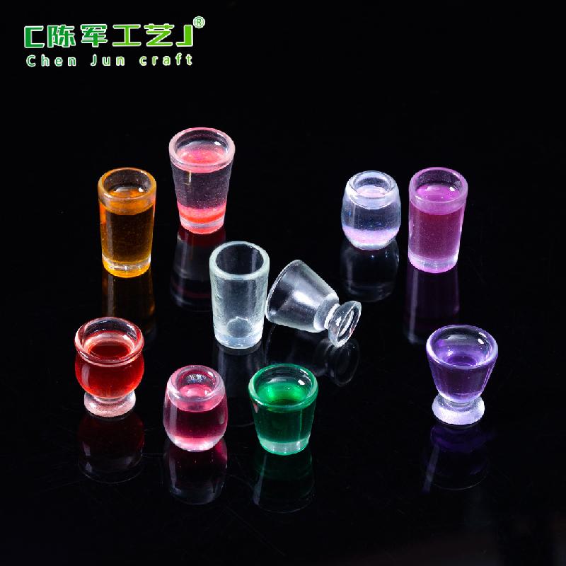 微景观创意酒杯水果汁杯子仿真食玩 DIY装饰品配件微缩迷你小摆件