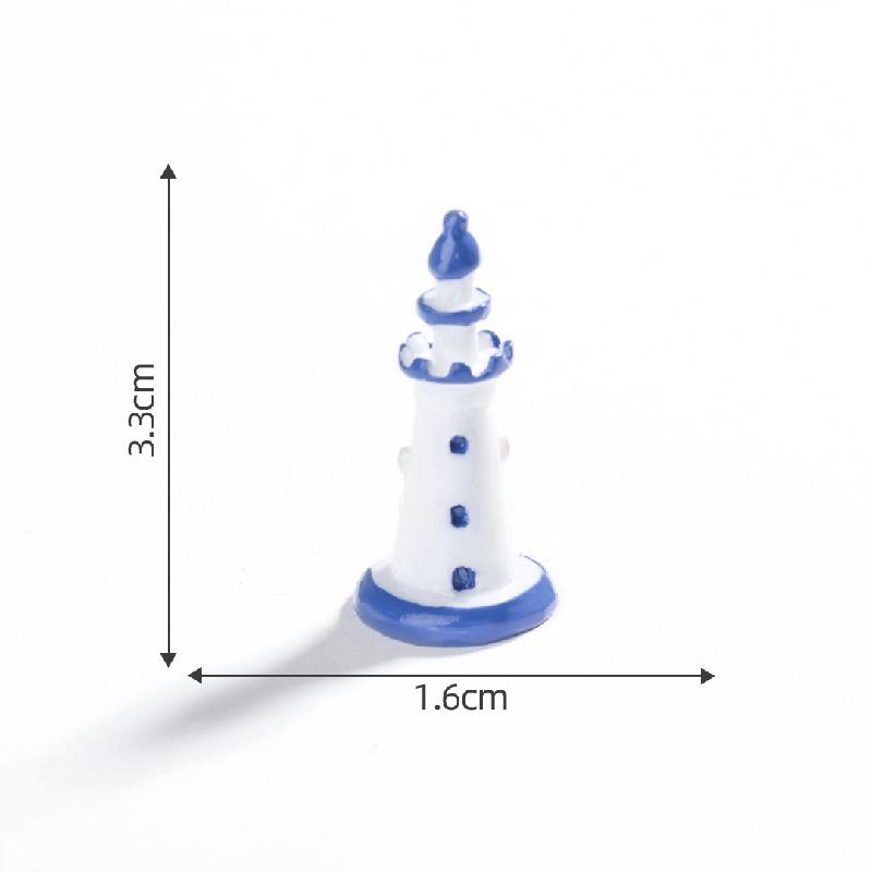 微景观创意地中海岛灯塔沙滩造景 DIY生态瓶装饰品配件迷你小摆件