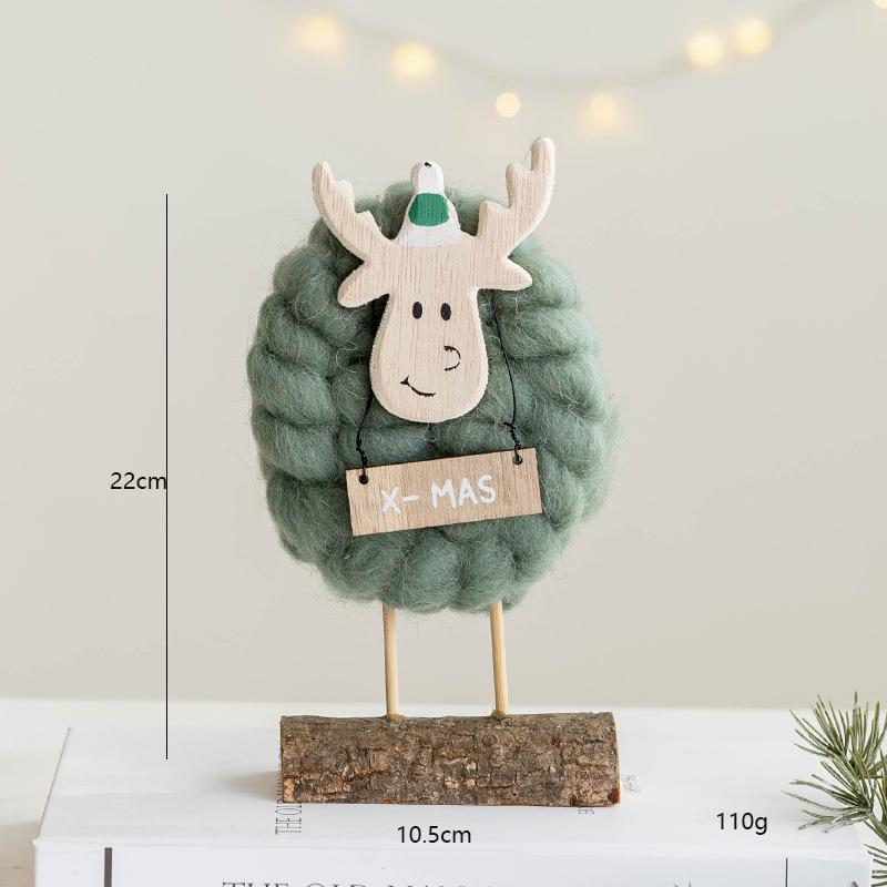 Trang trí Noel: Ông già Noel len, phụ kiện bàn chụp ảnh