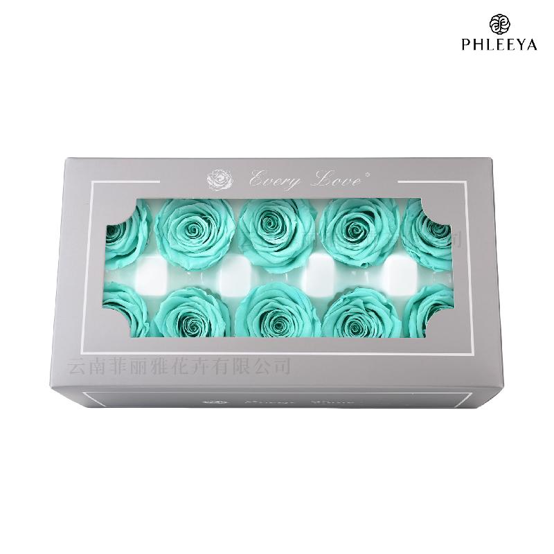 Hoa hồng vĩnh cửu 4cm 10 bông DIY hoa khô quà Thất Tịch (HK-18)