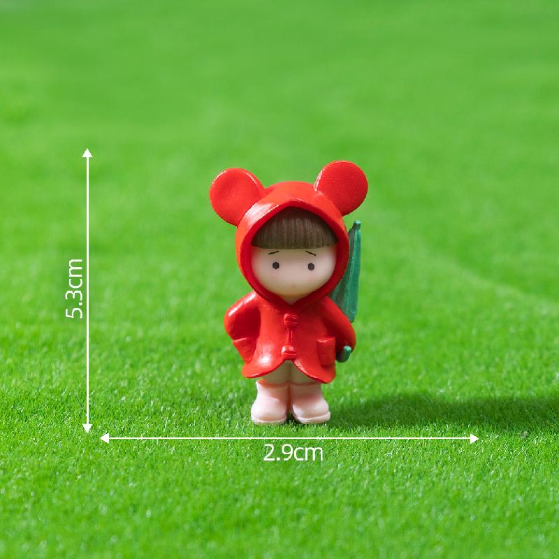 Đôi tình nhân mặc áo mưa dễ thương cho tiểu cảnh (ZC-629)