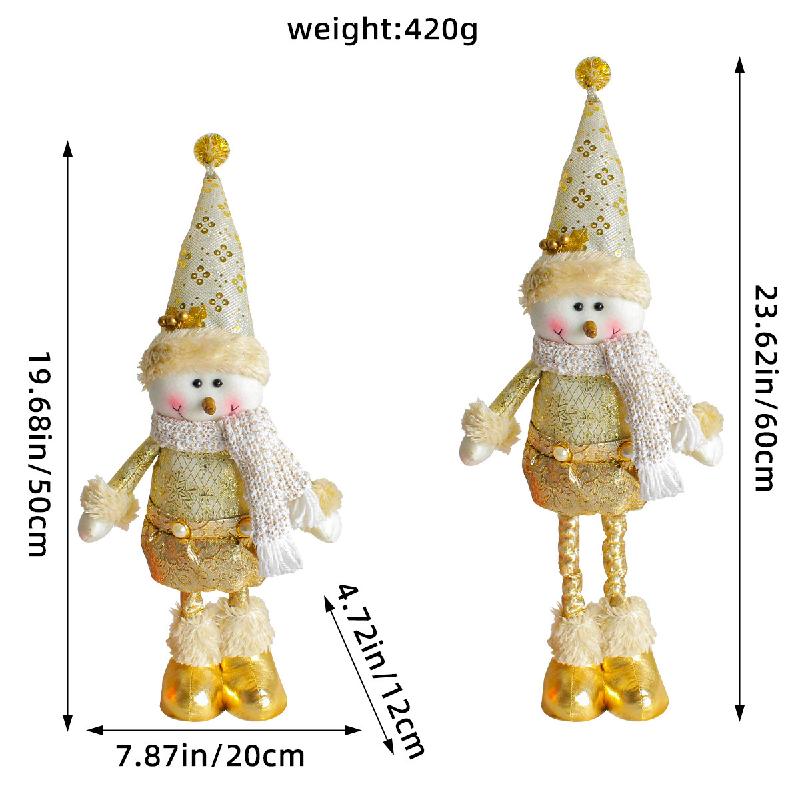 Trang trí Noel: Búp bê người tuyết, nai co giãn, khách sạn