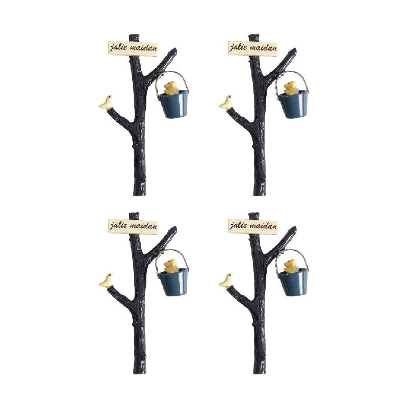 Tiểu cảnh Zakka trang trí chậu cây với xô nước và bảng chỉ (ZC-689)