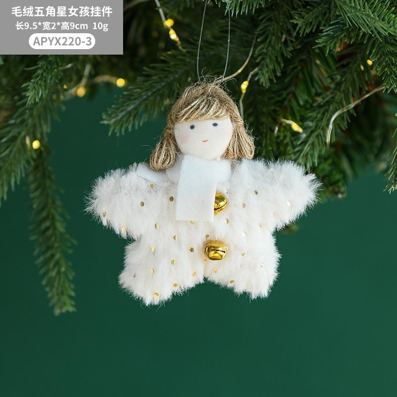 Trang trí Noel: Búp bê mềm trang trí cây thông, quà tặng