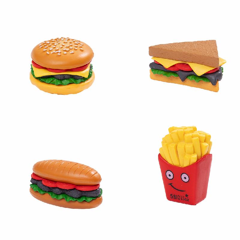 Tiểu cảnh bánh hamburger và sushi, phụ kiện trang trí mini (ZC-490)
