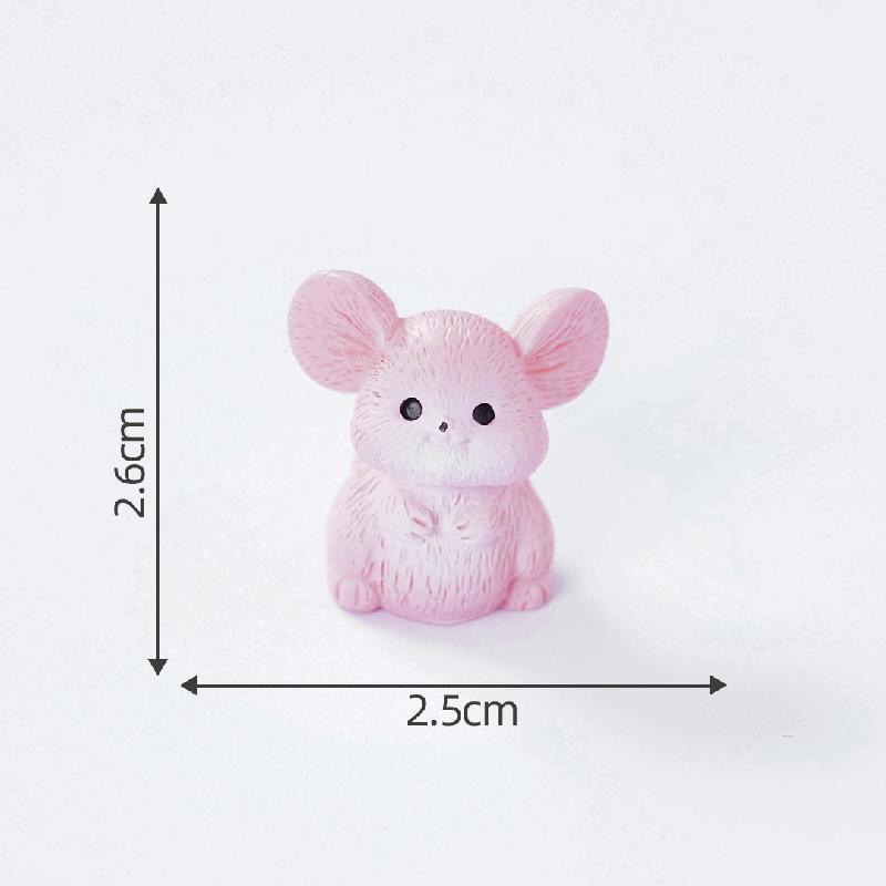 跨境外贸微景观创意田园小鼠园艺造景 DIY装饰配件迷你树脂小摆件