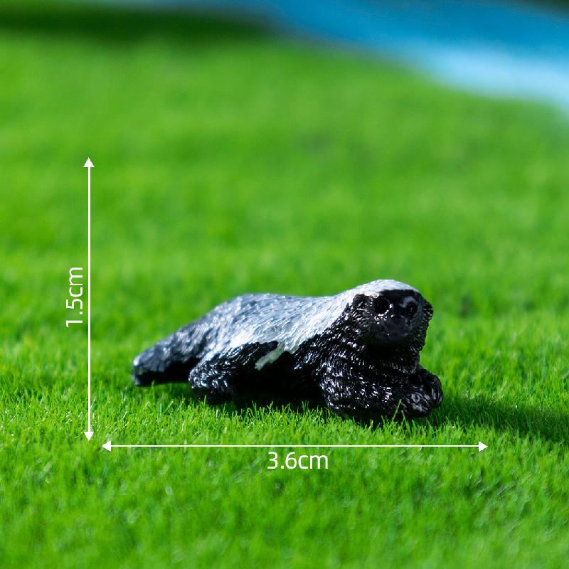 跨境新品微景观创意写实平头哥公仔 DIY装饰品配件迷你树脂小摆件