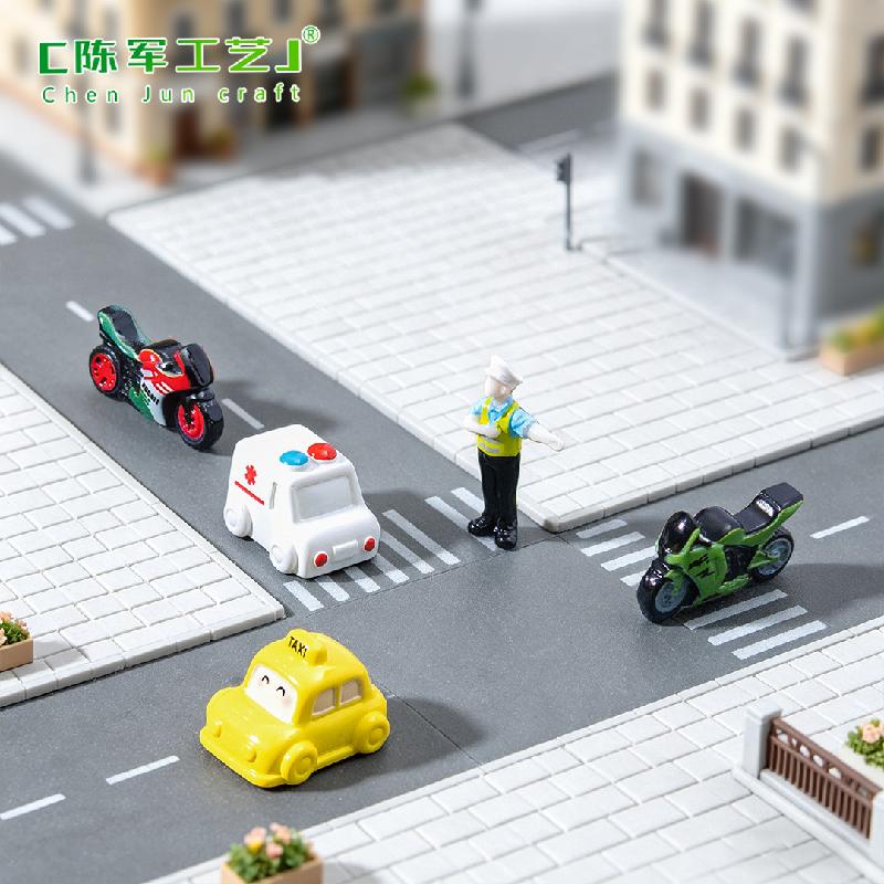 Mô hình xe mô tô xe cứu thương cảnh sát mini (PK-690)