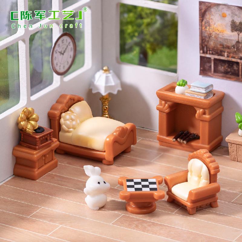 微景观创意欧式家具模型娃娃屋 DIY装饰品配件迷你微缩手工小摆件