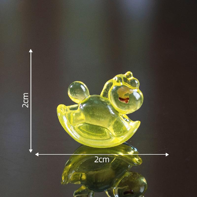 跨境微景观创意夜光彩虹摇摇马萌粒 DIY装饰品配件迷你树脂小摆件