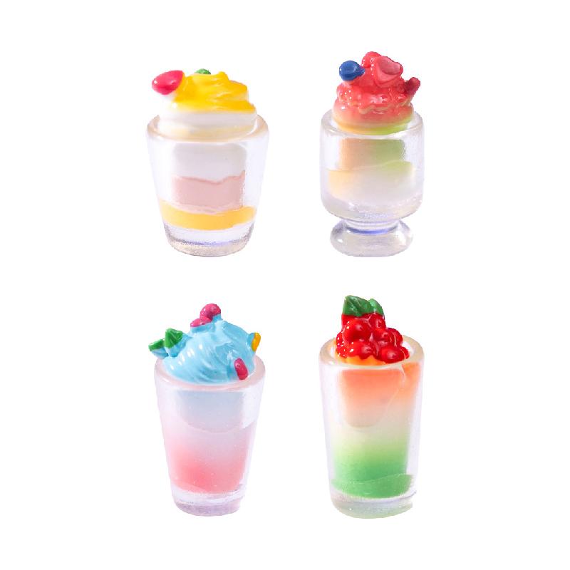 微景观创意仿真彩虹冰淇淋食玩 DIY装饰品盲袋配件迷你桌面小摆件