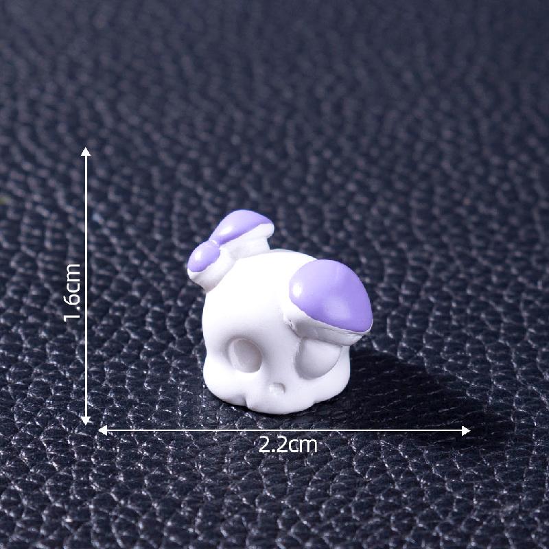 跨境外贸微景观创意万圣节骷髅节日造景 DIY装饰品配件迷你小摆件