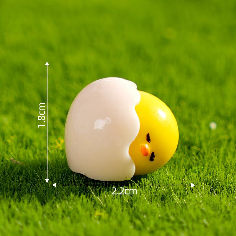 微景观创意可爱蛋壳小鸡仔萌粒 DIY装饰品配件迷你车载桌面小摆件