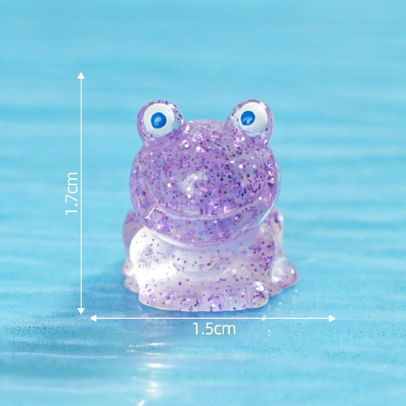 跨境新品微景观创意细闪动物乌龟蝾螈 DIY装饰配件迷你树脂小摆件