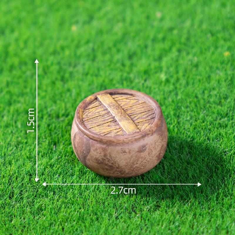 微景观创意古风竹椅推车小物件庭院造景 DIY装饰品配件迷你小摆件