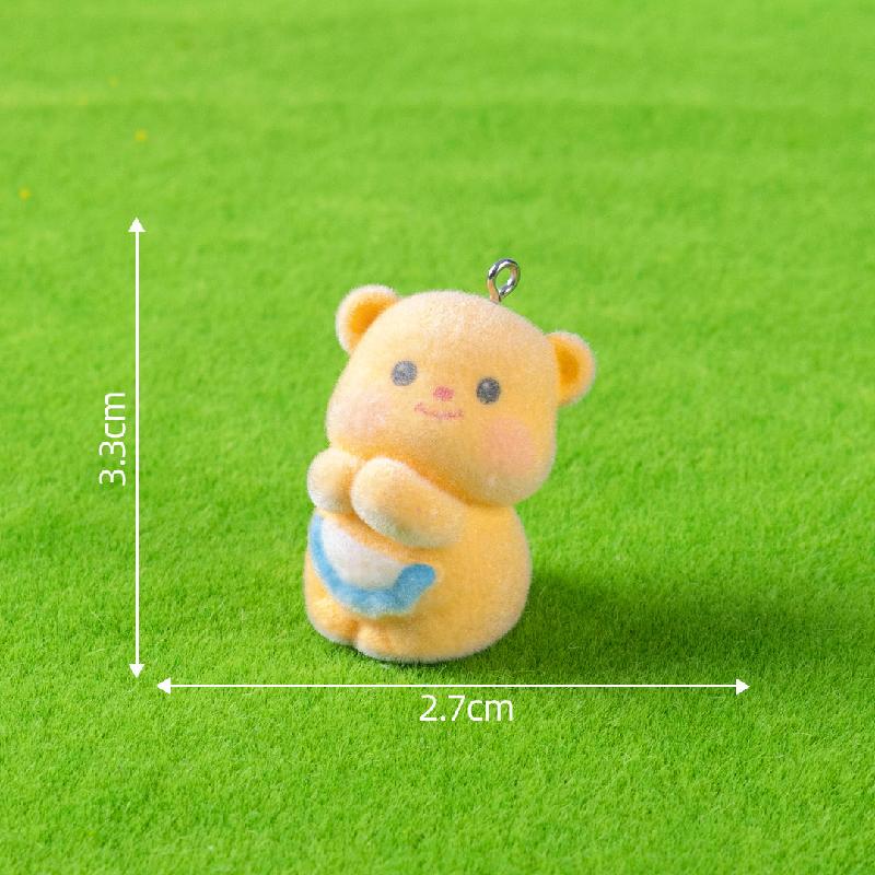 植绒公仔创意可爱小动物系列萌粒 DIY装饰品摆件包包钥匙扣挂配件