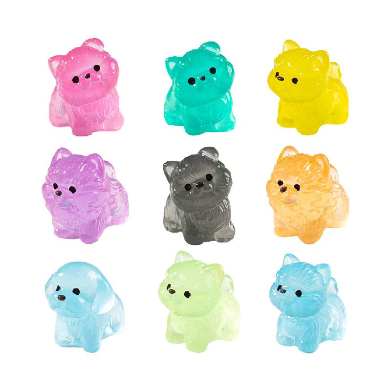 跨境微景观创意夜光简单小狗公仔 DIY装饰品挂配件迷你微缩小摆件