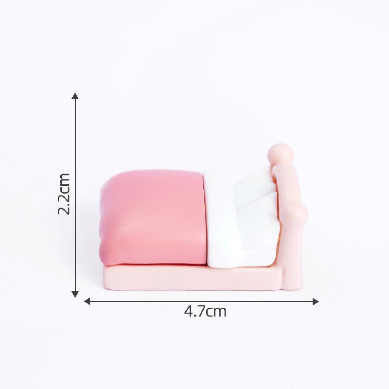 微景观创意可爱粉色卧室娃娃屋 DIY装饰品配件迷你微缩模型小摆件