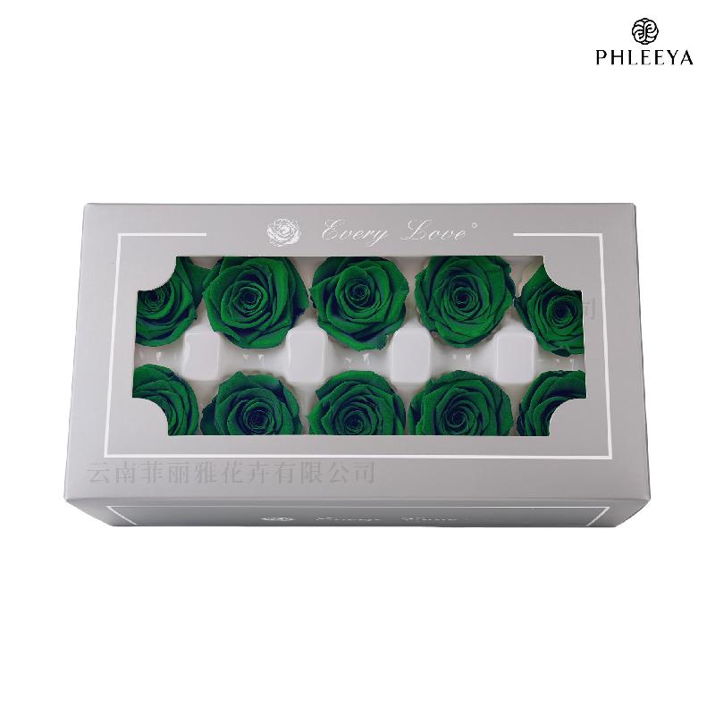 Hoa hồng vĩnh cửu 4cm 10 bông DIY hoa khô quà Thất Tịch (HK-18)