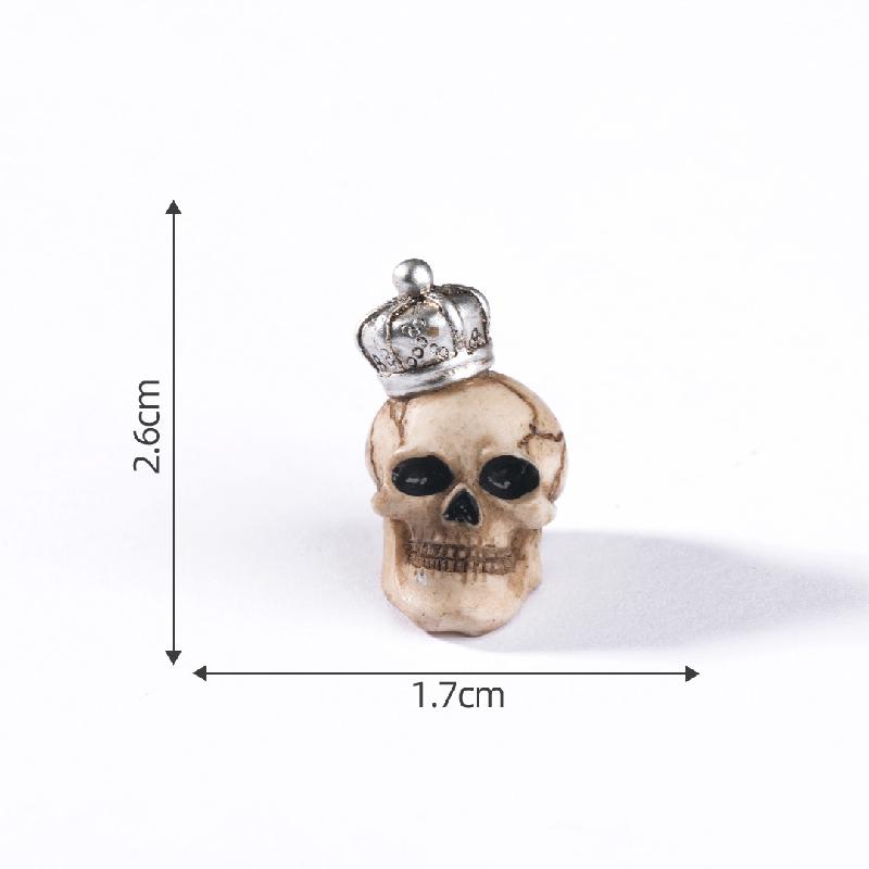 Tiểu cảnh hề xương Halloween, DIY, phụ kiện resin tiểu cảnh mini đáng yêu (ZC-572)