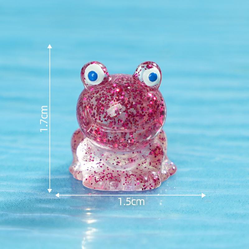 跨境新品微景观创意细闪动物乌龟蝾螈 DIY装饰配件迷你树脂小摆件