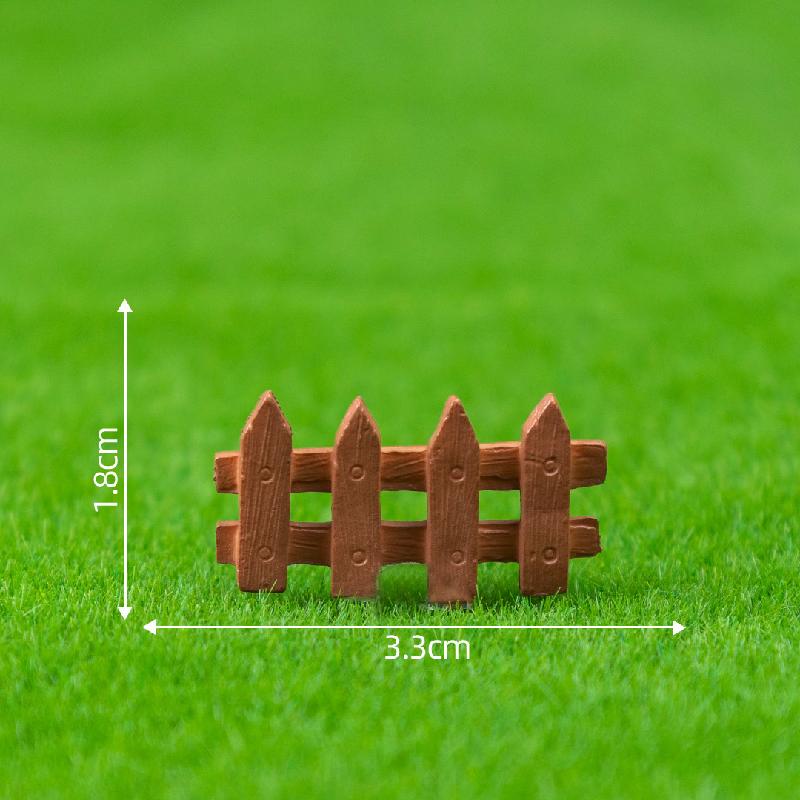 Tiểu cảnh hàng rào 4 màu, trang trí chậu cây mini DIY (ZC-455)
