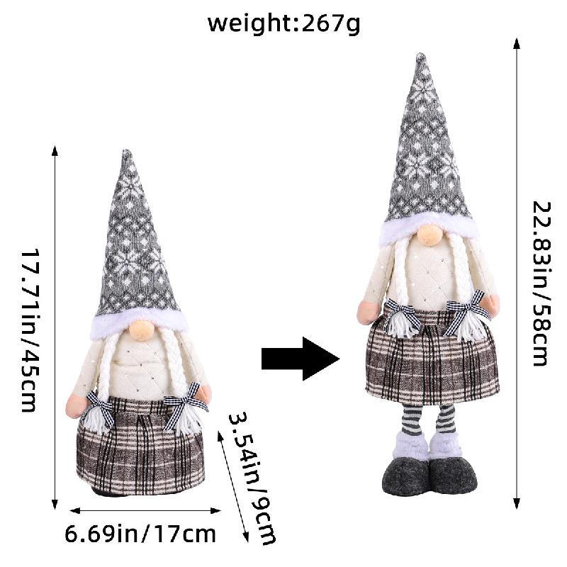 Trang trí Noel: Búp bê người tuyết, nai co giãn, khách sạn