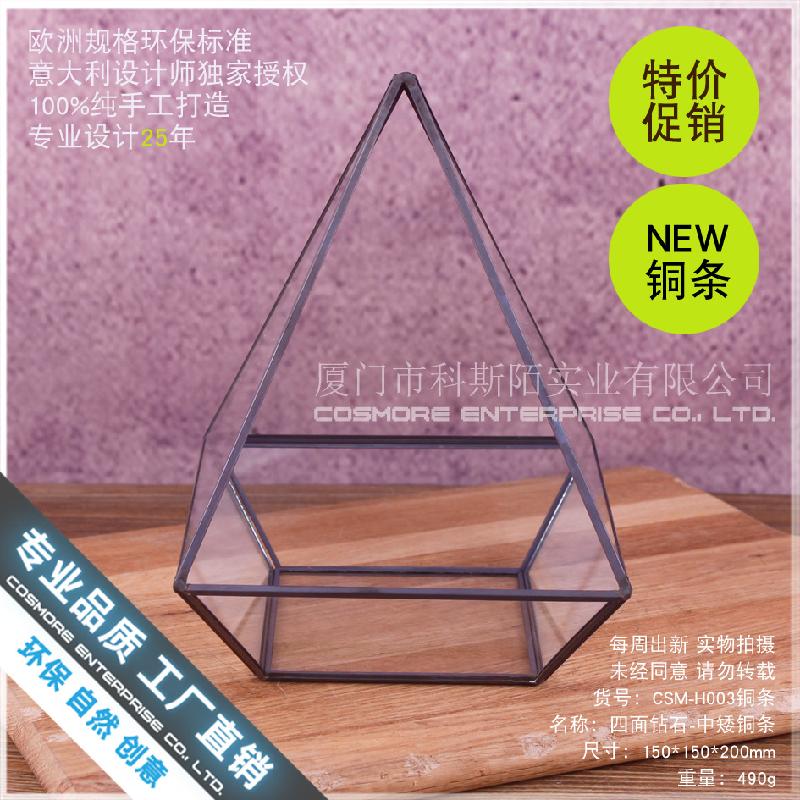 Nhà kính kim cương 4 mặt, tiểu cảnh rêu (DG-74)
