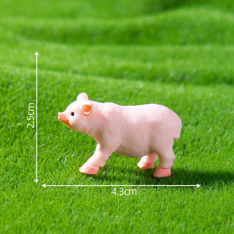 微景观创意田园小牛小羊农夫农场造景 DIY装饰配件迷你微缩小摆件