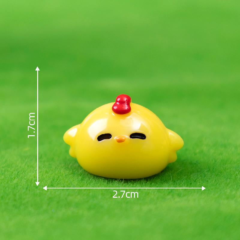 微景观创意小鸡仔萌粒公仔园艺造景 DIY装饰品配件迷你树脂小摆件