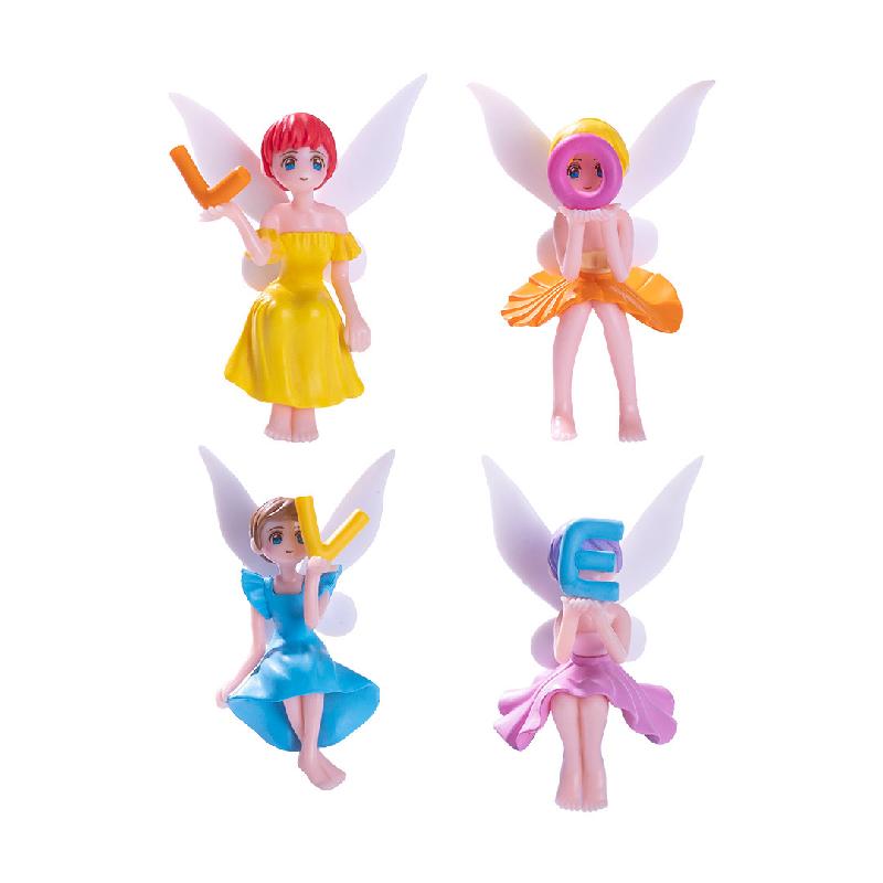 微景观创意LOVE字母花仙子公仔 DIY装饰品配件迷你汽车桌面小摆件