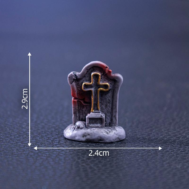 跨境外贸微景观创意骷髅情侣万圣节造景 DIY装饰品配件迷你小摆件