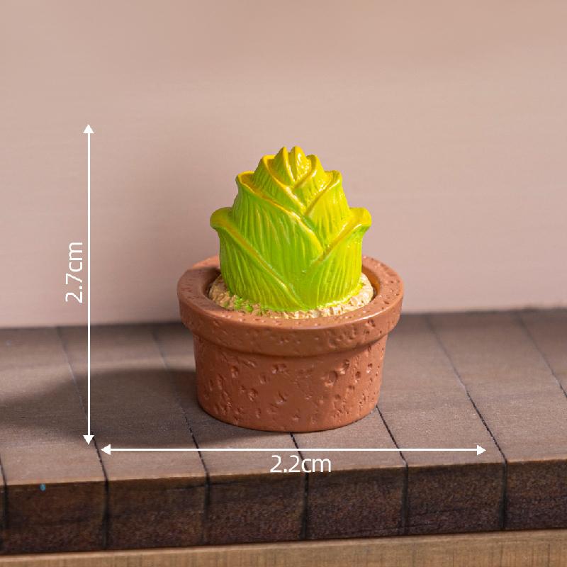 微景观创意可爱蔬菜小盆摘娃屋造景 DIY装饰品配件迷你桌面小摆件