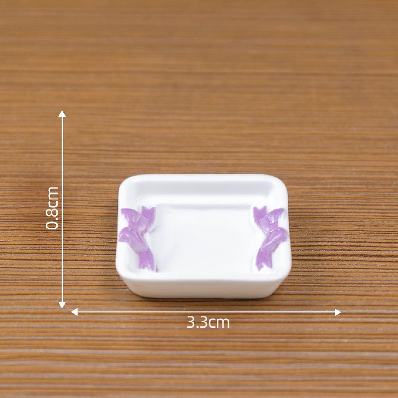 Khay trà gỗ đỏ nơ bướm mini (PK-723)