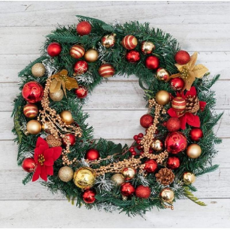 Bộ quà trang trí Giáng Sinh: bóng điện phân 4CM, 50 cái, bao gồm bóng vẽ màu, hoa và trang trí cho cây thông và đám cưới.