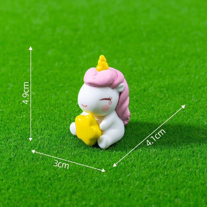 Tiểu cảnh ngôi sao và kỳ lân, trang trí quả cầu DIY mini (ZC-293)