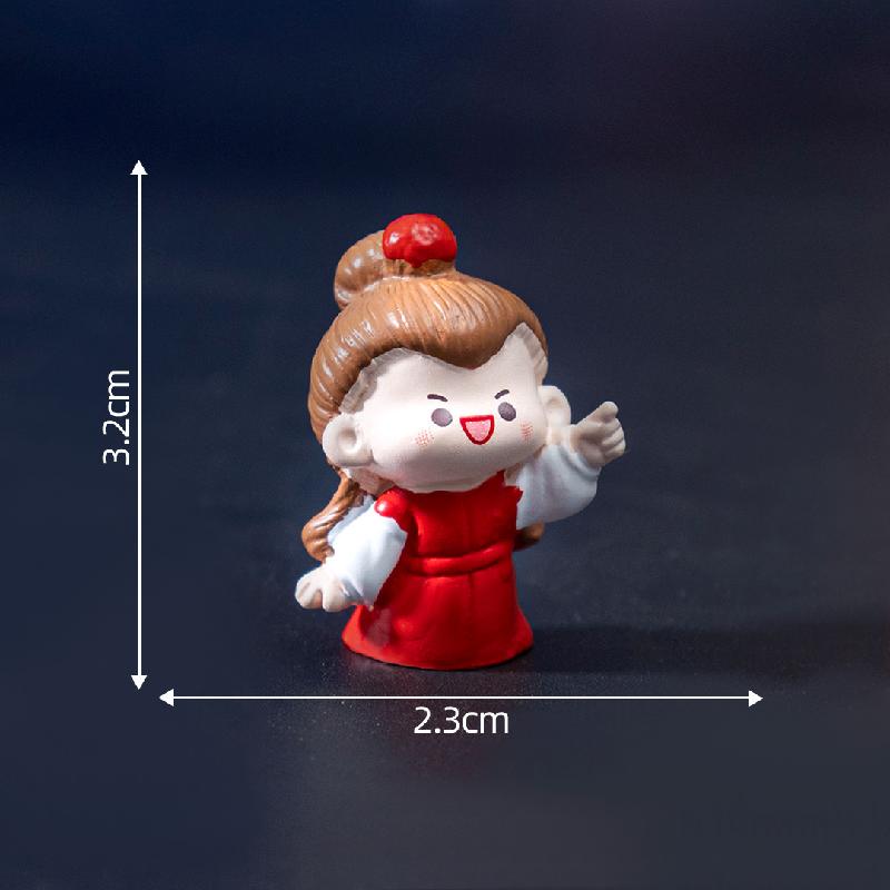 微景观创艺中秋月饼兔子公仔 DIY装饰品挂配件迷你汽车桌面小摆件